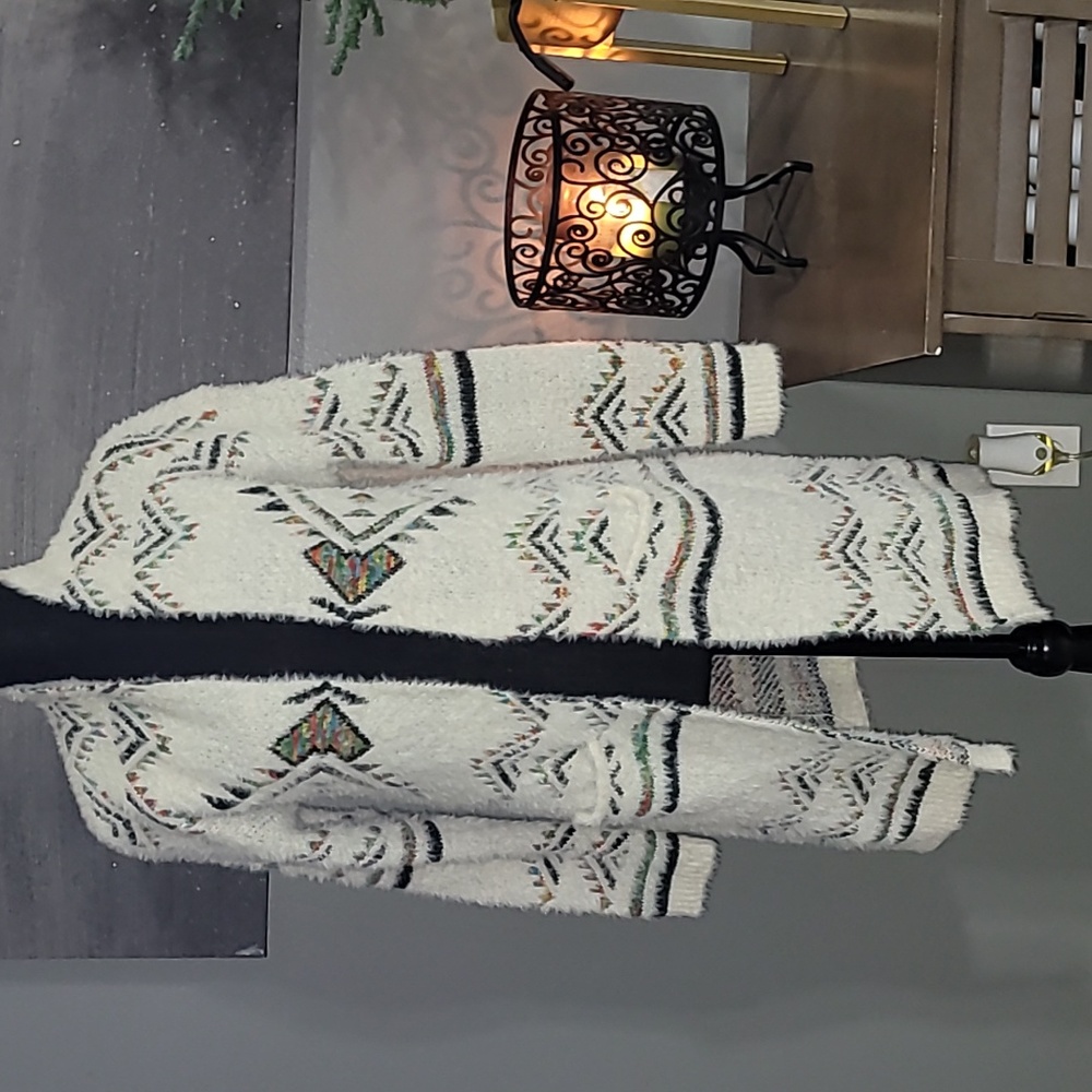 South-western Style Sweater Coat